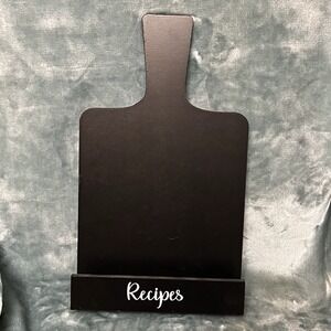 Recipe‎ Book Tabletop Holder Black Wooden Old East Main Co 15"x9"x2.5" GUC